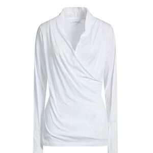 Velvet by Graham & Spencer Classic White Long Sleeve Top